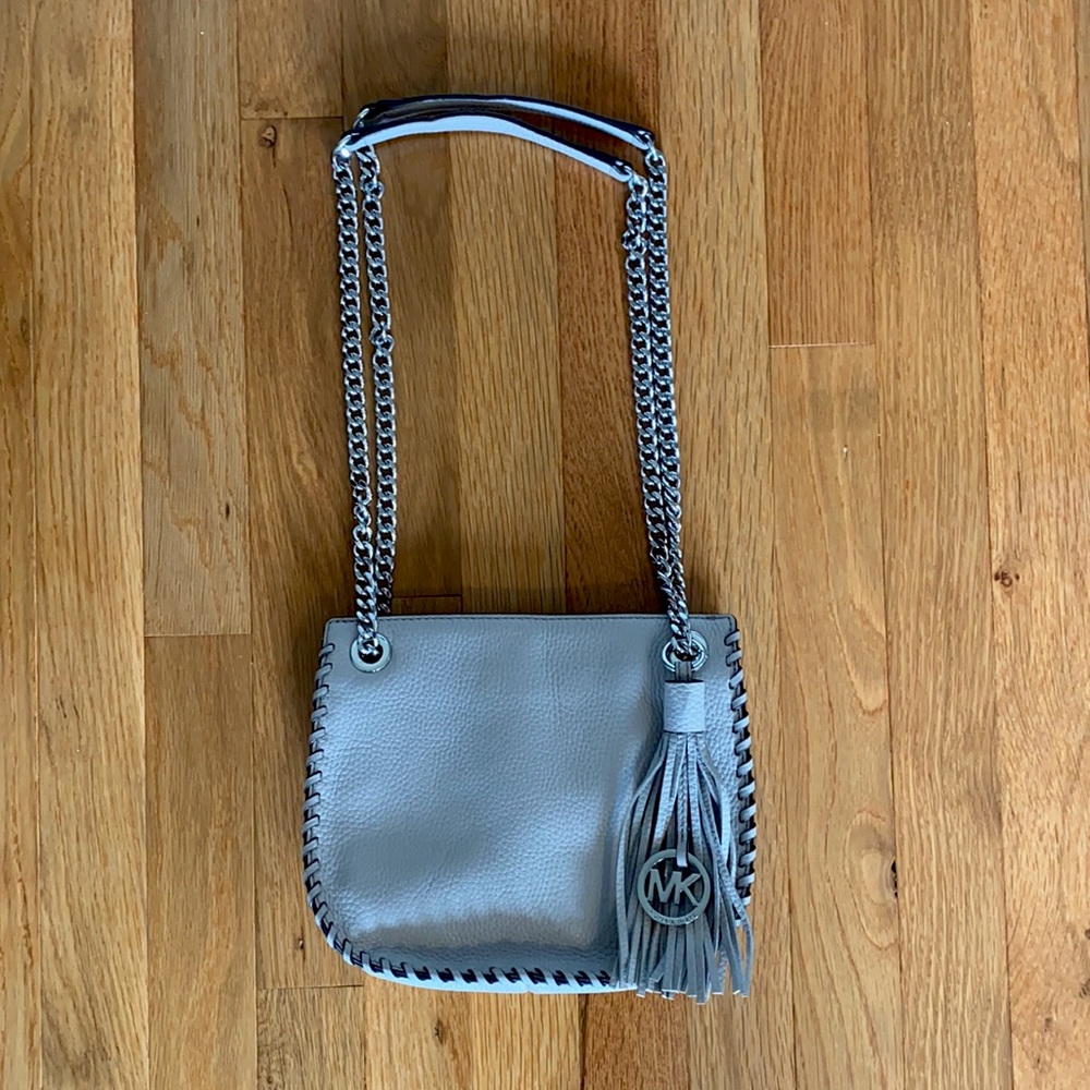 Michael Kors Grey Leather Crossbody/Handbag